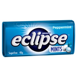 ECLIPSE PEPPERMINT Sugarfree Mints Tin 40g image