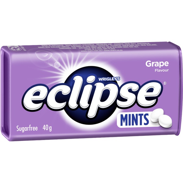 ECLIPSE GRAPE Flavoured Sugarfree Mints 40 g