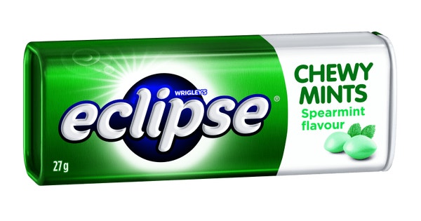 ECLIPSE SPEARMINT Flavoured Chewy Mints Tin 27 g