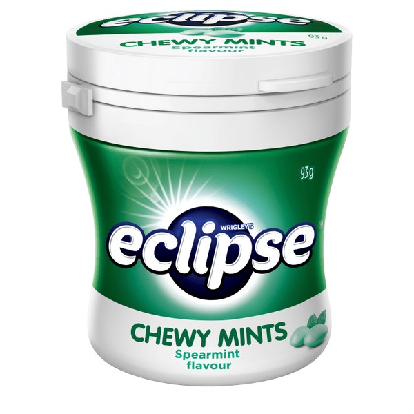 ECLIPSE SPEARMINT Flavoured Chewy Mints Bottle 93 g